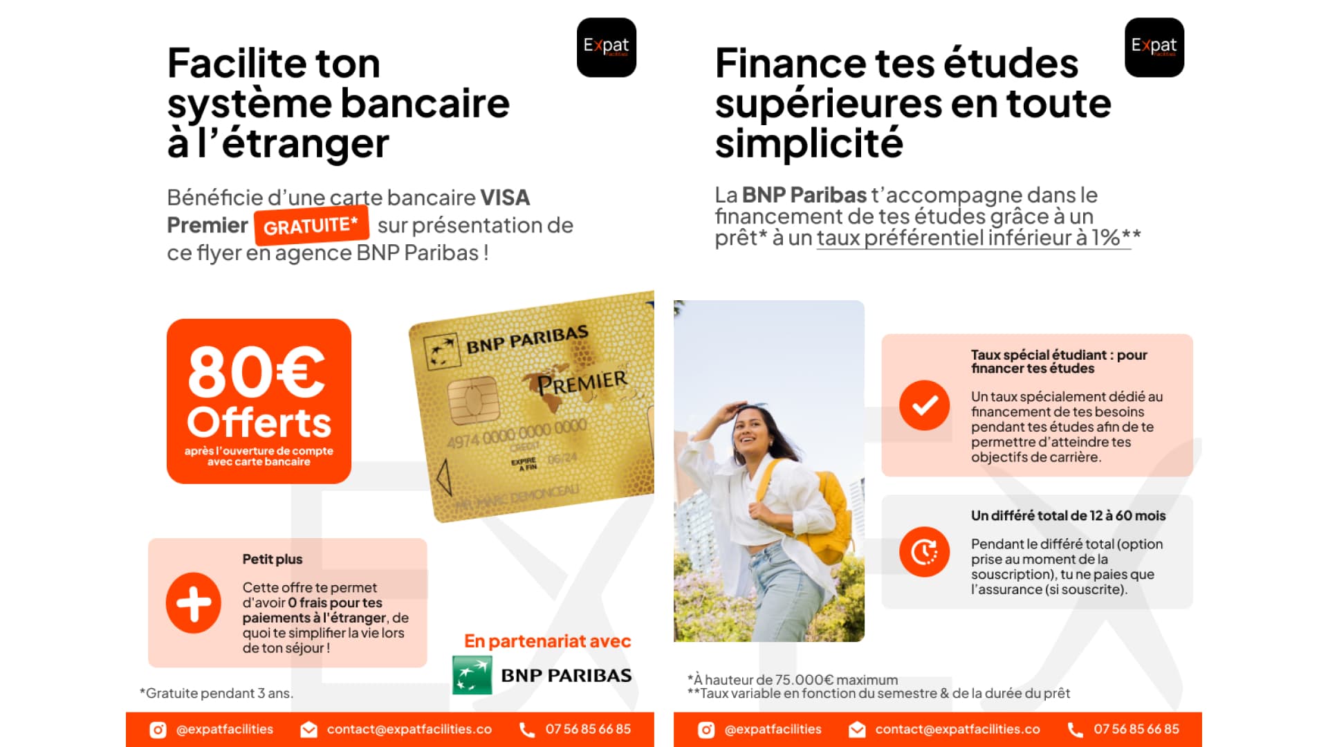 Flyer pour les banques partenaires